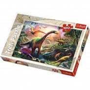 Preisvergleich für Puzzle: Trefl Welt der Dinosaurier 100 Teile Puzzle Trefl-16277