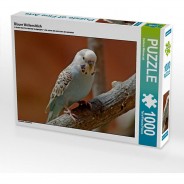 Preisvergleich für Puzzle: Puzzle CALVENDO Puzzle Blauer Wellensittich - 1000 Teile Foto-Puzzle glückliche Stunden  Kinder