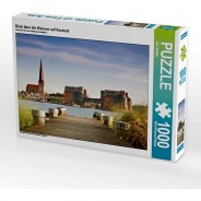 Preisvergleich für Puzzle: Puzzle CALVENDO Puzzle Blick über die Warnow auf Rostock - 1000 Teile Foto-Puzzle glückliche Stunden  Kinder