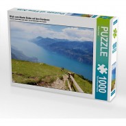 Preisvergleich für Puzzle: Puzzle CALVENDO Puzzle Blick vom Monte Baldo auf den Gardasee - 1000 Teile Foto-Puzzle glückliche Stunden  Kinder