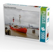 Preisvergleich für Puzzle: Puzzle CALVENDO Puzzle Borkum Riff im Industriehafen - 1000 Teile Foto-Puzzle glückliche Stunden  Kinder