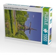 Preisvergleich für Puzzle: Puzzle CALVENDO Puzzle Bremen - Die 100 Jahre alte Mühle in den Wallanlagen - 1000 Teile Foto-Puzzle glückliche Stunden  Kinder