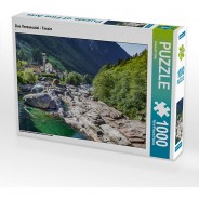 Preisvergleich für Puzzle: Puzzle CALVENDO Puzzle Das Verzascatal - Tessin - 1000 Teile Foto-Puzzle glückliche Stunden  Kinder