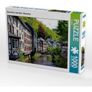 Preisvergleich für Puzzle: Puzzle CALVENDO Puzzle Eine Perle in der Eifel - Monschau - 1000 Teile Foto-Puzzle glückliche Stunden  Kinder