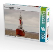 Preisvergleich für Puzzle: Puzzle CALVENDO Puzzle Feuerschiff Borkum Riff auf dem Dollart - 1000 Teile Foto-Puzzle glückliche Stunden  Kinder
