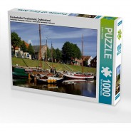 Preisvergleich für Puzzle: Puzzle CALVENDO Puzzle Fischerhafen Carolinensiel, Ostfriesland - 1000 Teile Foto-Puzzle glückliche Stunden  Kinder