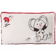 Preisvergleich für Heimtextilien: Rechteckiges Kissen Love Hase 43x25 cm (47482) weiß Gr. 43 x 25