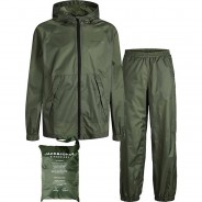 Preisvergleich für Jacken & Outdoorkleidung: Regenanzug JORSOLAR  grün Gr. 128 Jungen Kinder