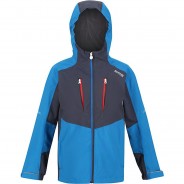 Preisvergleich für Jacken & Outdoorkleidung: Regenjacke HIGHTON JKIII  blau/grau Gr. 140 Jungen Kinder