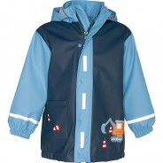 Preisvergleich für Jacken & Outdoorkleidung: Regenmantel Baustelle  blau Gr. 86 Jungen Kleinkinder