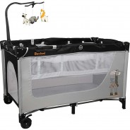 Preisvergleich für Kinderbetten: Reisebett Matti Giraffe Kinderbett mehrfarbig Gr. 75 x 120