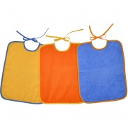 Preisvergleich für Essen & Trinken: Riesen-Bindelätzchen 3er Set, gelb/orange/blau, 32 x 40 cm bunt Gr. 30 x 40
