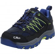 Preisvergleich für Schuhe: Mädchen Schnürhalbschuhe Rigel Outdoorschuh Kinderschuhe Leder-/Textilkombination uni Outdoorschuhe blau Gr. 40 Mädchen Kinder