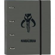 Preisvergleich für Schulbedarf: Ringbuch/Zeugnismappe A4 Star Wars The Mandolorian schwarz/grau