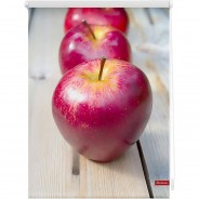 Preisvergleich für Heimtextilien: Rollo Klemmfix, ohne Bohren, blickdicht, Apfel - Rot braun Gr. 90 x 150