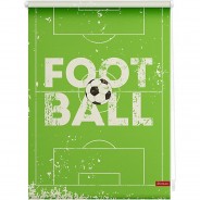 Preisvergleich für Heimtextilien: Rollo Klemmfix, ohne Bohren, blickdicht, Football - Hellgrün Gr. 45 x 150