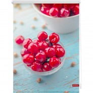 Preisvergleich für Heimtextilien: Rollo Klemmfix, ohne Bohren, blickdicht, Kirschen - Rot rot Gr. 70 x 150