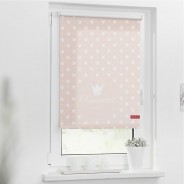Preisvergleich für Heimtextilien: Rollo Klemmfix, ohne Bohren, blickdicht, Prinzessin Lilly - Rosa rot Gr. 100 x 150
