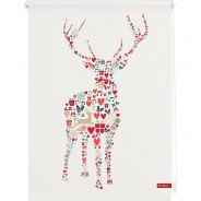 Preisvergleich für Heimtextilien: Rollo Klemmfix, ohne Bohren, blickdicht, Rentier Weihnachten - Bunt bunt Gr. 70 x 150