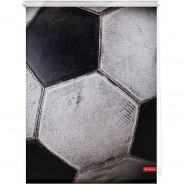 Preisvergleich für Heimtextilien: Rollo Klemmfix, ohne Bohren, blickdicht, Retro Fußball - Schwarz-Weiß schwarz/weiß Gr. 70 x 150