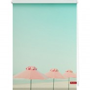 Preisvergleich für Heimtextilien: Rollo Klemmfix, ohne Bohren, blickdicht, Sonnenschirm - Türkis Rosa türkis Gr. 100 x 150