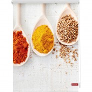 Preisvergleich für Heimtextilien: Rollo Klemmfix, ohne Bohren, blickdicht, Spices - Bunt weiß Gr. 120 x 150