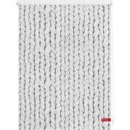 Preisvergleich für Heimtextilien: Rollo Klemmfix, ohne Bohren, blickdicht, Strickmuster - Weiß weiß Gr. 80 x 150