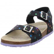 Preisvergleich für Schuhe: Mädchen Sandalen Schuhe Sandale Kinderschuhe Synthetik gemustert Sandalen schwarz Gr. 27 Mädchen Kinder