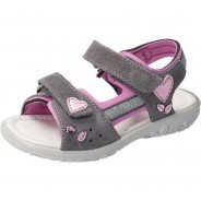 Preisvergleich für Schuhe: Sandalen AZANY, Weite M,  grau/lila Gr. 29 Mädchen Kinder