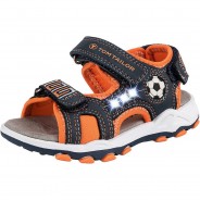Preisvergleich für Schuhe: Sandalen  blau/orange Gr. 34 Jungen Kinder