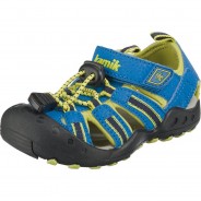 Preisvergleich für Schuhe: Sandalen CRAB  blau/gelb Gr. 27 Jungen Kleinkinder