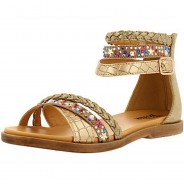 Preisvergleich für Schuhe: Sandalen  gold Gr. 34 Mädchen Kinder