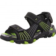 Preisvergleich für Schuhe: Sandalen HENRY WMS Weite M4  schwarz/grün Gr. 27 Jungen Kleinkinder