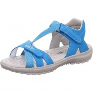 Preisvergleich für Schuhe: Sandalen RAINBOW , WMS-Weite M4 blau Gr. 34 Mädchen Kinder