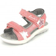 Preisvergleich für Schuhe: Sandalette Fia Sandalen metallicweiß Gr. 33 Mädchen Kinder