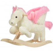Preisvergleich für Kleinkindspielzeug: Schaukelpferd mit Tiergeräusche rosa/weiß