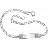 Preisvergleich für Accessoires für Kinder: Schildarmband 2,3mm Silber 925 16cm Armbänder silber Gr. 16,0