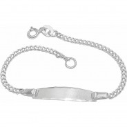 Preisvergleich für Accessoires für Kinder: Schildarmband 2mm Silber 925 14cm Armbänder silber Gr. 14,0