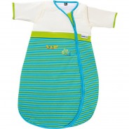 Preisvergleich für Schlafsäcke: Schlafsack Bubou, Krokodil, gestreift blau/grün Gr. 70
