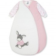 Preisvergleich für Schlafsäcke: Schlafsack Emmi Girl, mit abnehmbaren Ärmeln, rosa/weiß, Gr. 70 cm