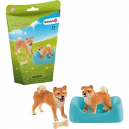 Preisvergleich für Sammel & Spielfiguren: Schleich Farm World 42479 Shiba Inu Mutter und Welpe