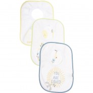 Preisvergleich für Essen & Trinken: Schlupflätzchen 3er Pack, Gr. 37 x 27 cm mehrfarbig