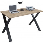 Preisvergleich für Stühle & Tische: "Schreibtisch Computertisch Arbeitstisch Büro Möbel PC Tisch ""Lona X"", 110 x 50 cm" braun