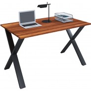 Preisvergleich für Stühle & Tische: "Schreibtisch Computertisch Arbeitstisch Büro Möbel PC Tisch ""Lona X"", 110 x 50 cm" braun