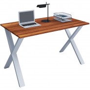 Preisvergleich für Stühle & Tische: "Schreibtisch Computertisch Arbeitstisch Büro Möbel PC Tisch ""Lona X"", 110 x 50 cm" braun