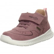 Preisvergleich für Schuhe: Breeze Klettschuh Glattleder uni Halbschuhe lila Gr. 22 Mädchen Kinder