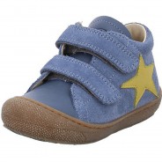 Preisvergleich für Schuhe: Kolde Klettschuh Lederkombination uni Halbschuhe hellblau Gr. 26 Mädchen Kinder