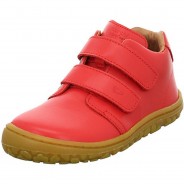 Preisvergleich für Schuhe: Noah Barefoot Klettschuh Glattleder uni Halbschuhe rot Gr. 34 Jungen Kinder