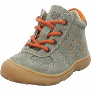 Preisvergleich für Schuhe: Baby Lauflernschuhe Krabbelschuhe Pepino Sami Lauflernschuh Babyschuhe Jungen Nubukleder uni Halbschuhe orange Gr. 22 Jungen Kinder