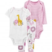 Preisvergleich für Hosen: Set Body + Jerseyhose  lila/weiß Gr. 86/92 Mädchen Kleinkinder